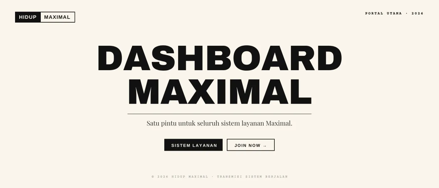 Dashboard Maximal
