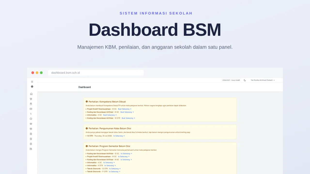 Dashboard BSM