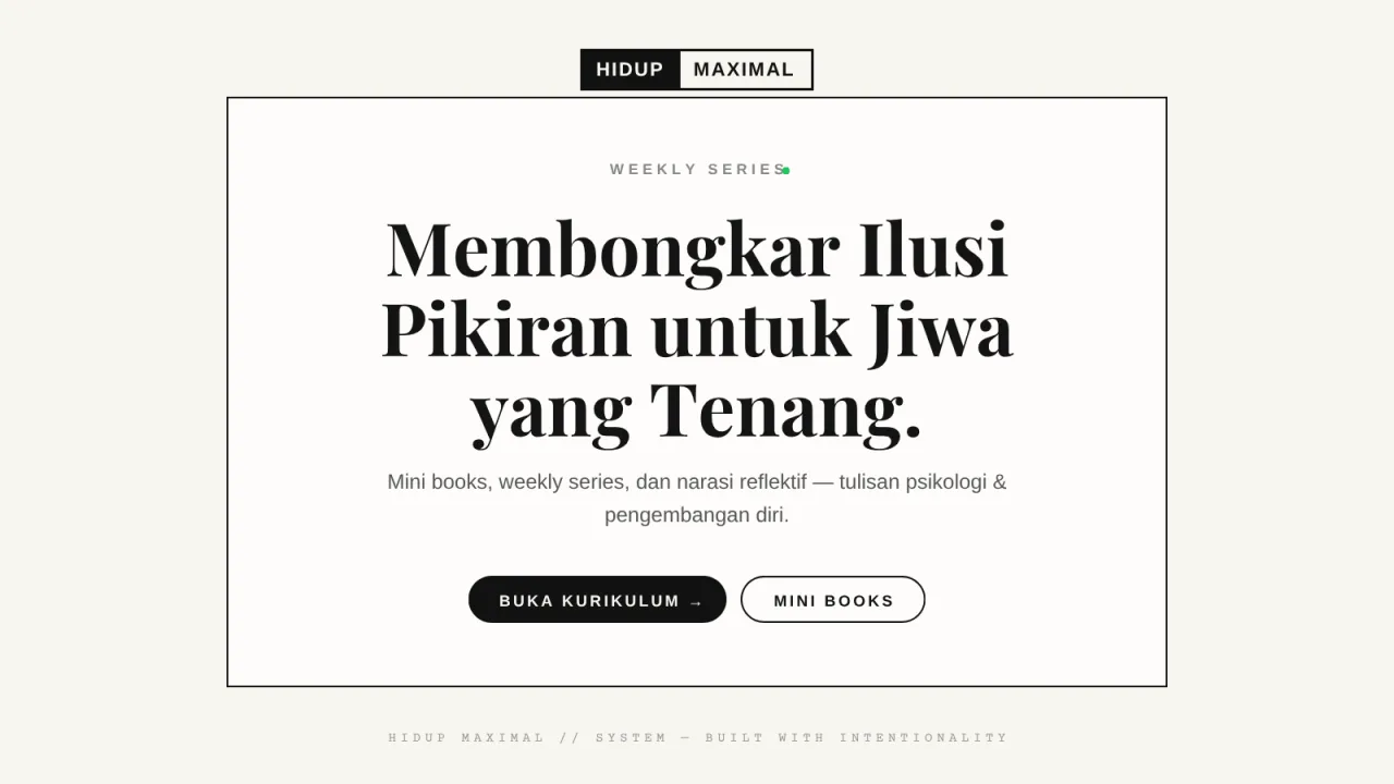 Hidup Maximal