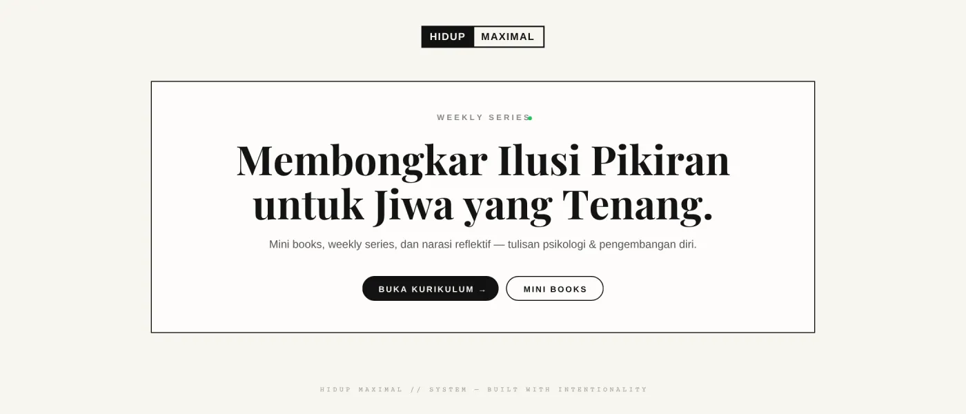 Hidup Maximal