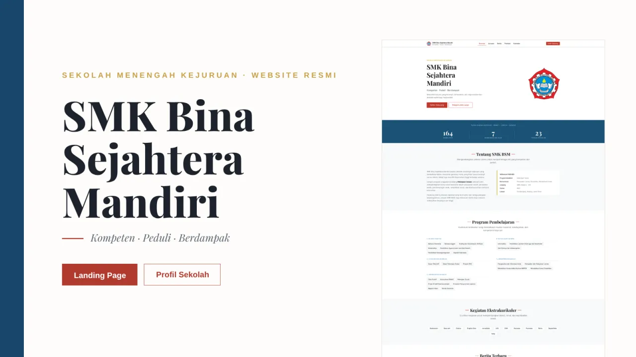 SMK BSM Landing Page